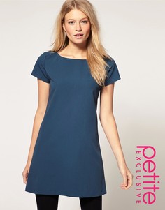 Платье с открытой молнией ASOS PETITE - Черный