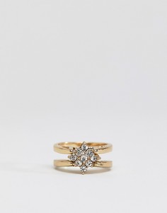 Золотистое кольцо в винтажном стиле ASOS DESIGN - Золотой