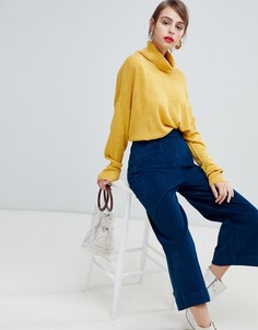 Вельветовые брюки с широкими штанинами Vero Moda - Синий