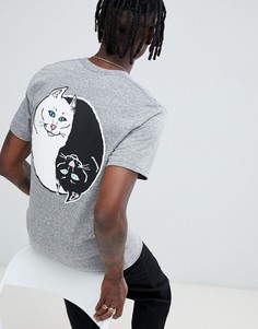 Серая футболка RIPNDIP Nermal Yang - Серый