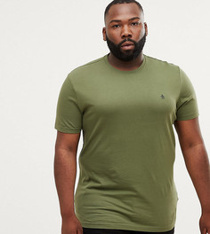 Зеленая футболка с круглым вырезом и логотипом Original Penguin Big & Tall - Зеленый