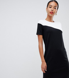 Платье-футболка в стиле колор блок ASOS DESIGN Tall - Мульти