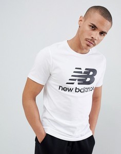 Белая футболка с логотипом New Balance MT83530_WT - Белый