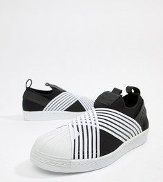 Кроссовки-слипоны (черный/белый) adidas Originals Superstar - Черный