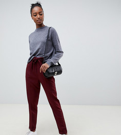 Брюки со складками и поясом оби ASOS DESIGN Tall - Красный