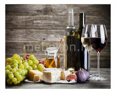 Панно (50х40 см) Вино и фрукты 1744067К5040 Ekoramka