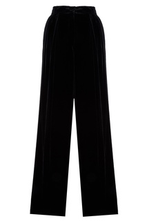Черные бархатные брюки Fendi