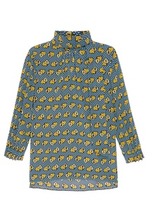 Блузка с комбинированным принтом Fendi