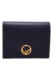 Синий кошелек с логотипом Fendi