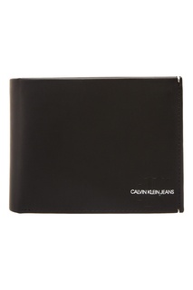 Черный кошелек с логотипом Calvin Klein