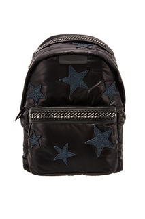 Черный рюкзак со звездами Stella Mc Cartney