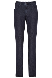 Синие хлопковые джинсы Canali