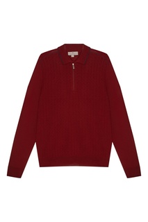 Красный шерстяной свитер Canali