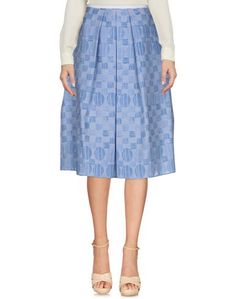 Юбка длиной 3/4 Jil Sander Navy