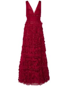 Длинное платье Marchesa Notte