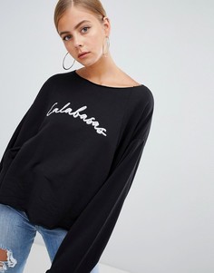 Черный свитшот с надписью Calabasas Missguided - Черный