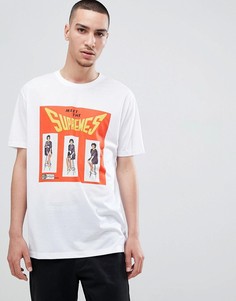 Свободная футболка с принтом The Supremes ASOS DESIGN - Белый