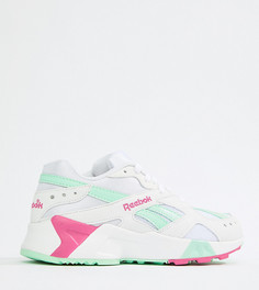 Кроссовки с зелеными и розовыми вставками Reebok Aztrek эксклюзивно для ASOS - Мульти