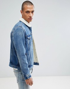 Куртка на подкладке из искусственного меха Levis Type 3 - Синий Levis®