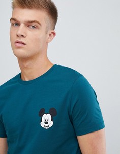 Футболка с принтом ASOS DESIGN Mickey - Зеленый