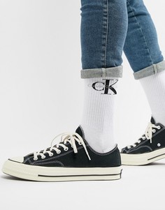 Носки с броским логотипом Calvin Klein Jeans - Белый
