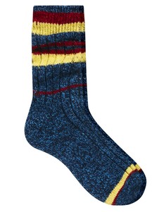 Трикотажные толстые носки в широкую полоску Urban - Синий