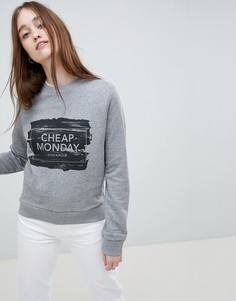 Свитшот с логотипом Cheap Monday - Фиолетовый