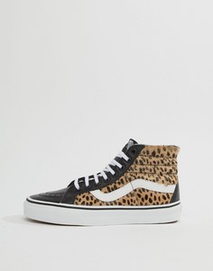Кроссовки с леопардовым принтом Vans Sk8-Hi Reissue - Мульти