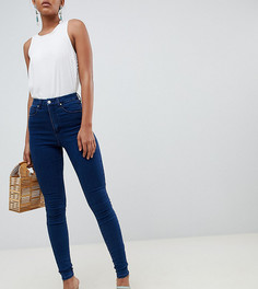 Синие джинсы с завышенной талией ASOS DESIGN Tall Sculpt me - Синий