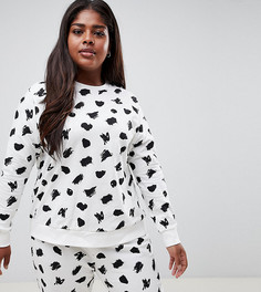 Свитшот для дома ASOS DESIGN Curve - Кремовый
