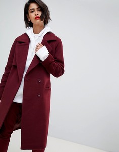Длинное пальто в классическом стиле 2NDDAY - Красный