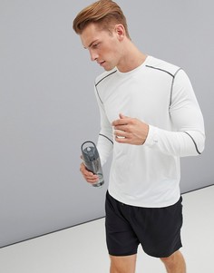 Белый эластичный лонгслив New Look SPORT - Белый