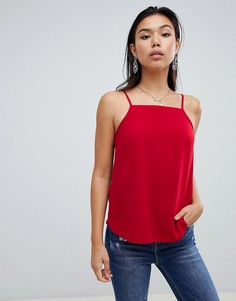 Топ на бретельках с квадратным вырезом ASOS DESIGN - Красный