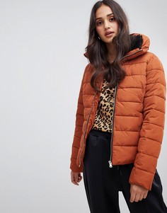 Дутая куртка рыжего цвета Miss Selfridge - Коричневый