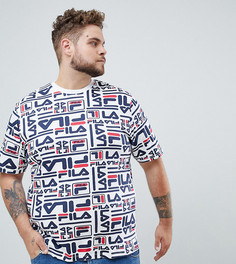 Белая футболка с логотипом Fila Black - Белый