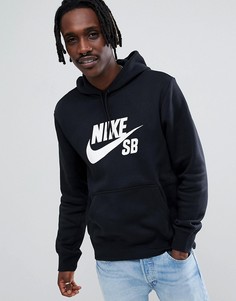 Худи черного цвета Nike SB Icon AJ9733-010 - Черный