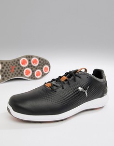 Черные кожаные кроссовки Puma Golf power adapt - Черный