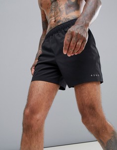 Черные спортивные шорты средней длины ASOS 4505 - Черный