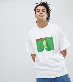 Футболка с принтом The Simpsons x ASOS DESIGN - Белый
