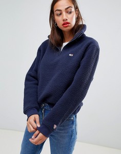 Флисовый свитшот Tommy Jeans - Черный