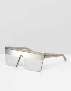 Золотистые солнцезащитные очки в квадратной оправе Quay Australia - Золотой