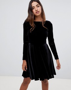 Платье с длинными рукавами Closet London - Черный