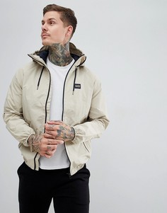 Светло-бежевая непромокаемая куртка с капюшоном Pull&Bear - Светло-бежевый