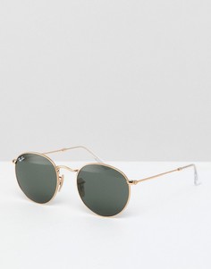 Круглые солнцезащитные очки Ray-Ban 0RB3447 - Коричневый