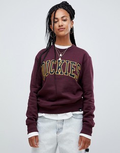 Свободный свитшот с большим логотипом Dickies - Красный