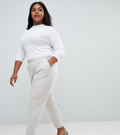 Суженные книзу брюки с завышенной талией ASOS DESIGN Curve - Серый