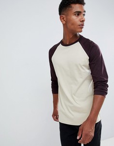 Лонгслив с контрастными рукавами реглан ASOS DESIGN - Мульти
