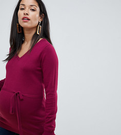 Mamalicious Sleeve Detail Knitted Jumper - Красный Mama.Licious