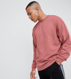 Розовый oversize-свитшот ASOS DESIGN tall - Розовый