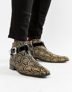 House Of Hounds Harpy chelsea boots in brocade - Черный